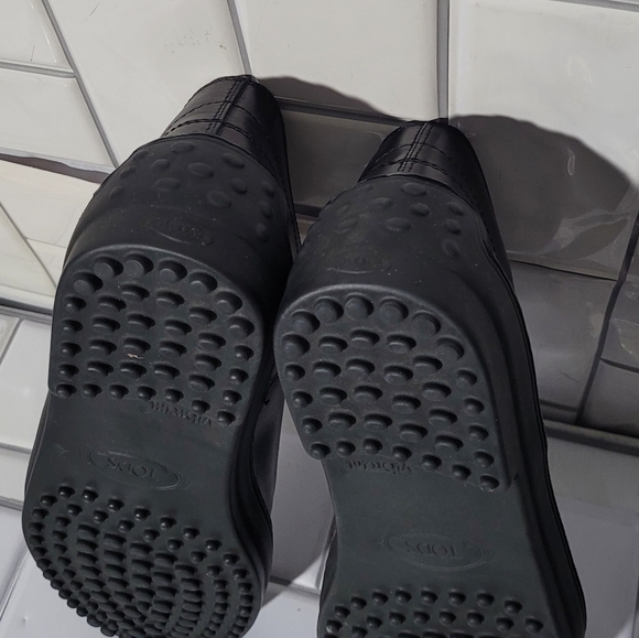 Mens Black Laceup Oxford Comfort Shoe Rubber Pebble Thick Sole main image 6
